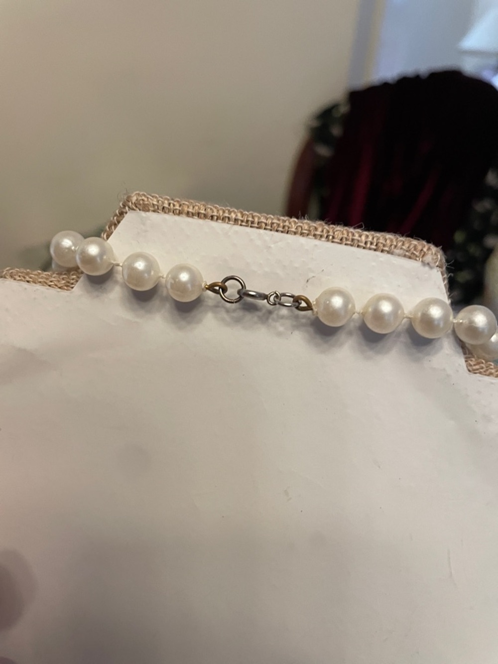 Classic White Pearl Strand Necklace - Women Jewelry - Picture 2 of 2